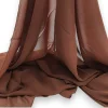 Premium Chiffon Shawl Umber Brown