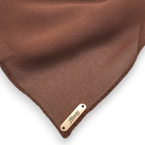 Premium Chiffon Shawl Umber Brown