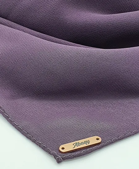 Premium Eggplant Purple Chiffon Hijab by Abaqy Hijab Store in USA