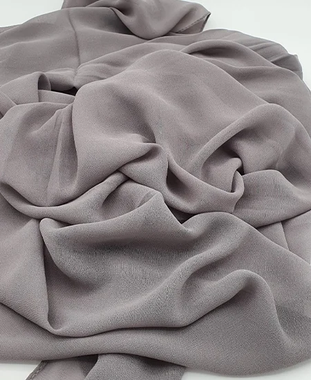 Premium Grey Chiffon Hijab by Abaqy Hijab store in USA
