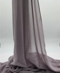 Premium Grey Chiffon Hijab by Abaqy Hijab store in USA