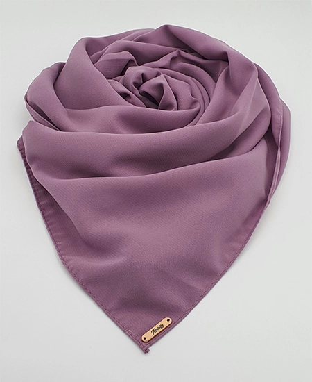 Premium Heather Purple Chiffon Hijab by abaqy Hijab in USA
