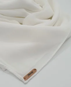 Premium Ivory Chiffon Hijab by Abaqy Hijab Store in USA