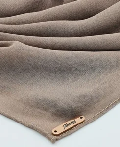 Premium Mocha Chiffon Hijab by Abaqy Hijab Store in USA