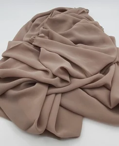 Premium Mocha Chiffon Hijab by Abaqy Hijab Store in USA