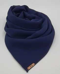 Premium Navi-Blue Chiffon Hijab by Abaqy Hijab in USA
