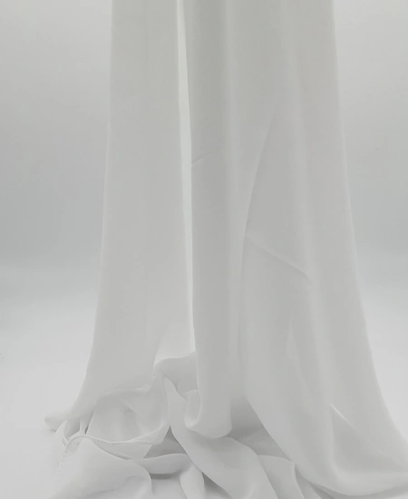 Premium White Chiffon Hijab by Abaqy USA