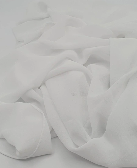 Premium White Chiffon Hijab by Abaqy USA