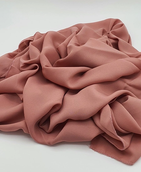 Salmon Pink Crepe Georgette Hijab Shawl in USA