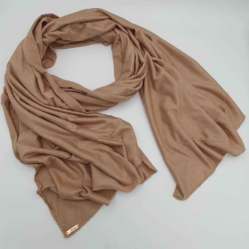 Nude Beige Jersey Hijab