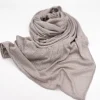 Ash Gray Pearl Cotton Hijab 4