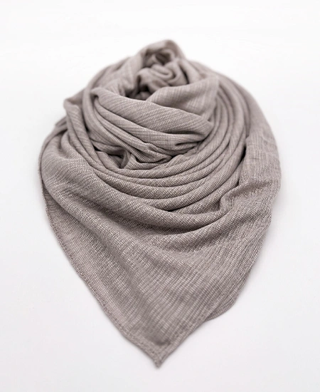 Ash Gray Pearl Cotton Hijab Shawl in USA