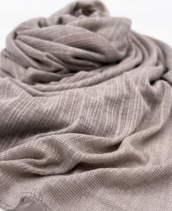 Ash Gray Pearl Cotton Hijab Shawl in USA