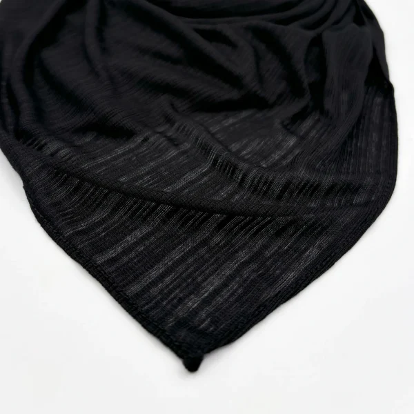 Black Pearl Cotton Shawl Hijab