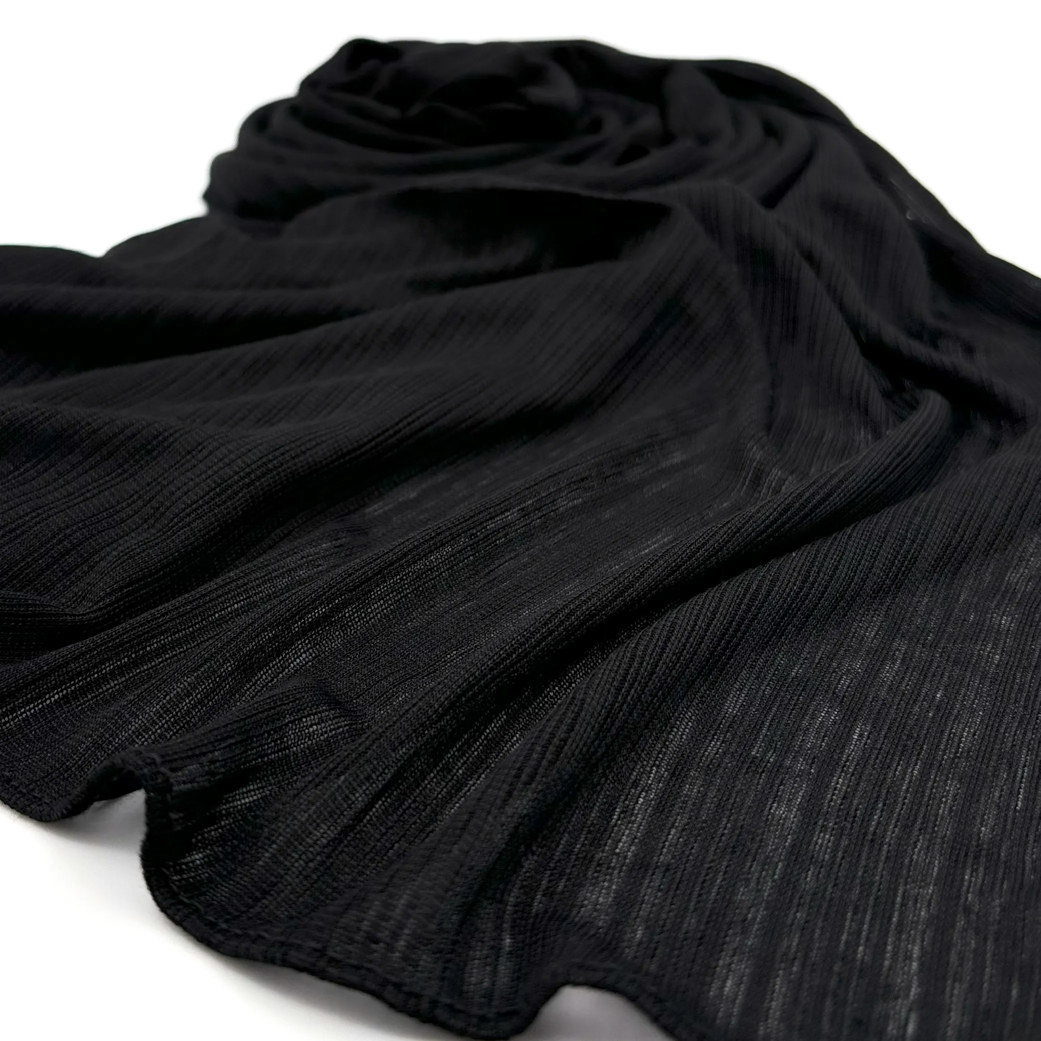 Black Pearl Cotton Shawl Hijab