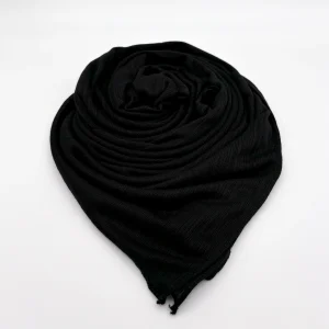 Black Pearl Cotton Shawl Hijab