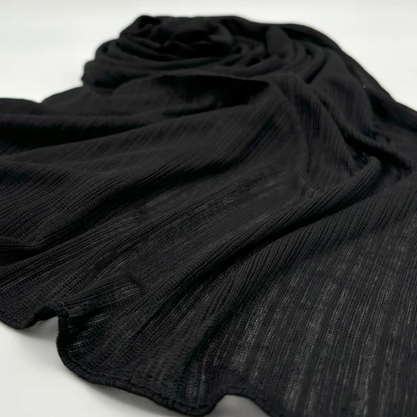 Black Pearl Cotton Shawl by Sunset Hijab Abaqy Hijab Fashion