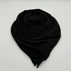 Black Pearl Cotton Shawl by Sunset Hijab Abaqy Hijab Fashion