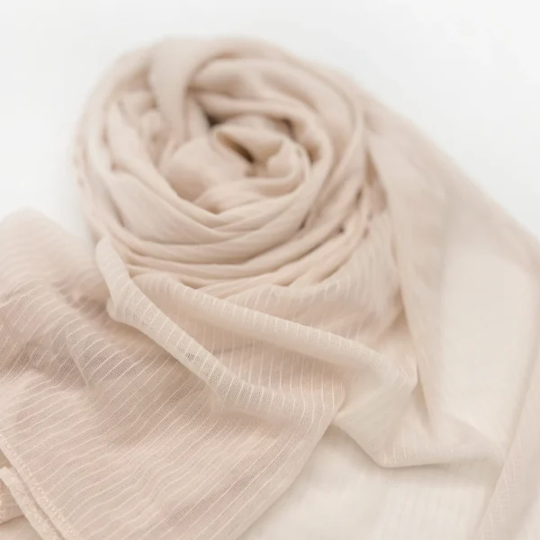 Champagne Ivory Rosa Light Chiffon Shawl Hijab