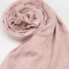 Cold Pink Jersey Crystal Chiffon Shawl Hijab