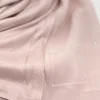 Cold Pink Jersey Crystal Chiffon Shawl Hijab