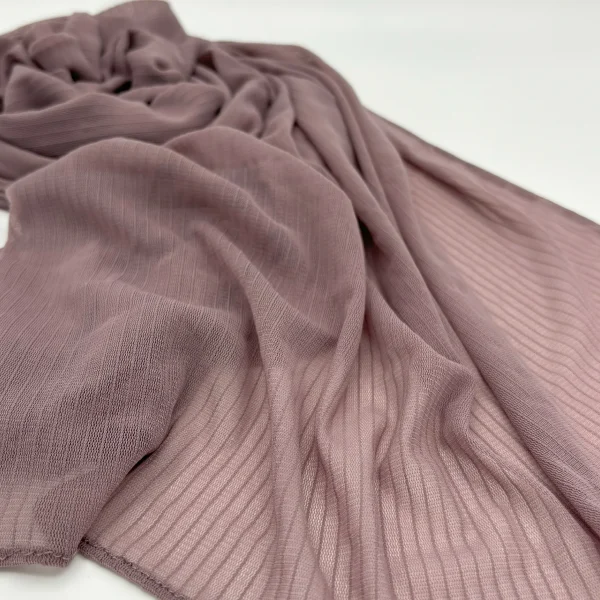 Mauve Light Chiffon Shawl by sunset hijab Abaqy hijab