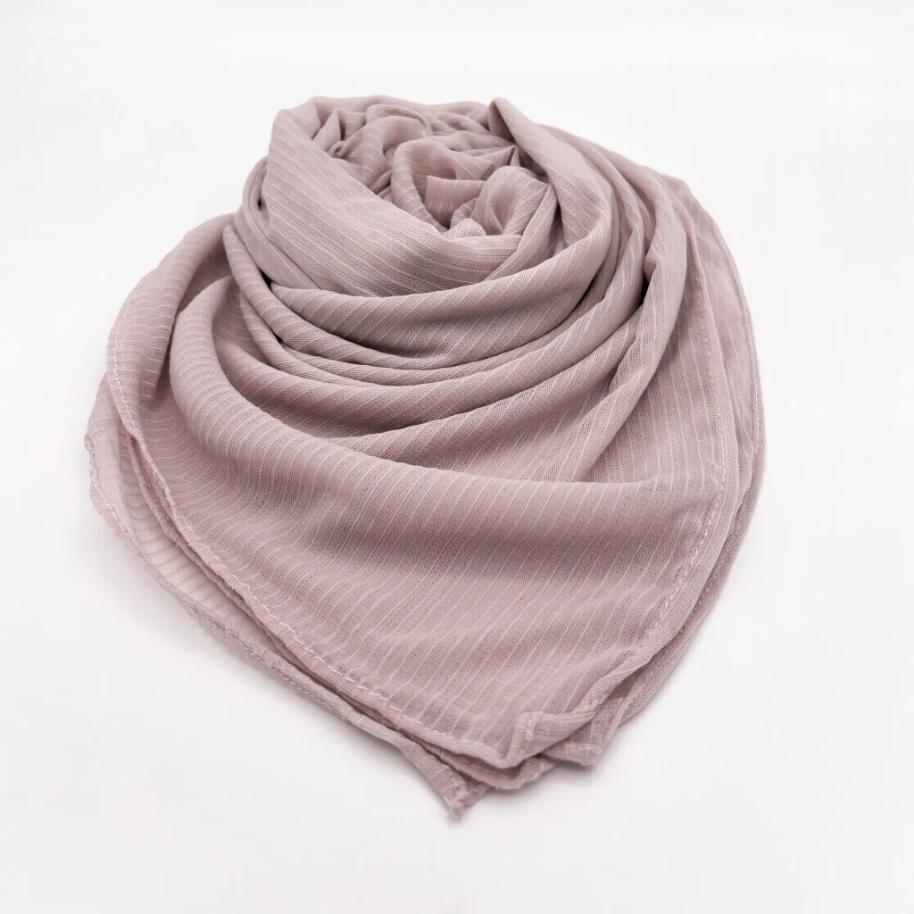Nude Partywear Chiffon Hijab