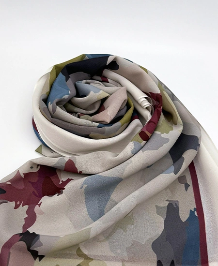 Amber Ripples Printed Hijab Shawl in USA