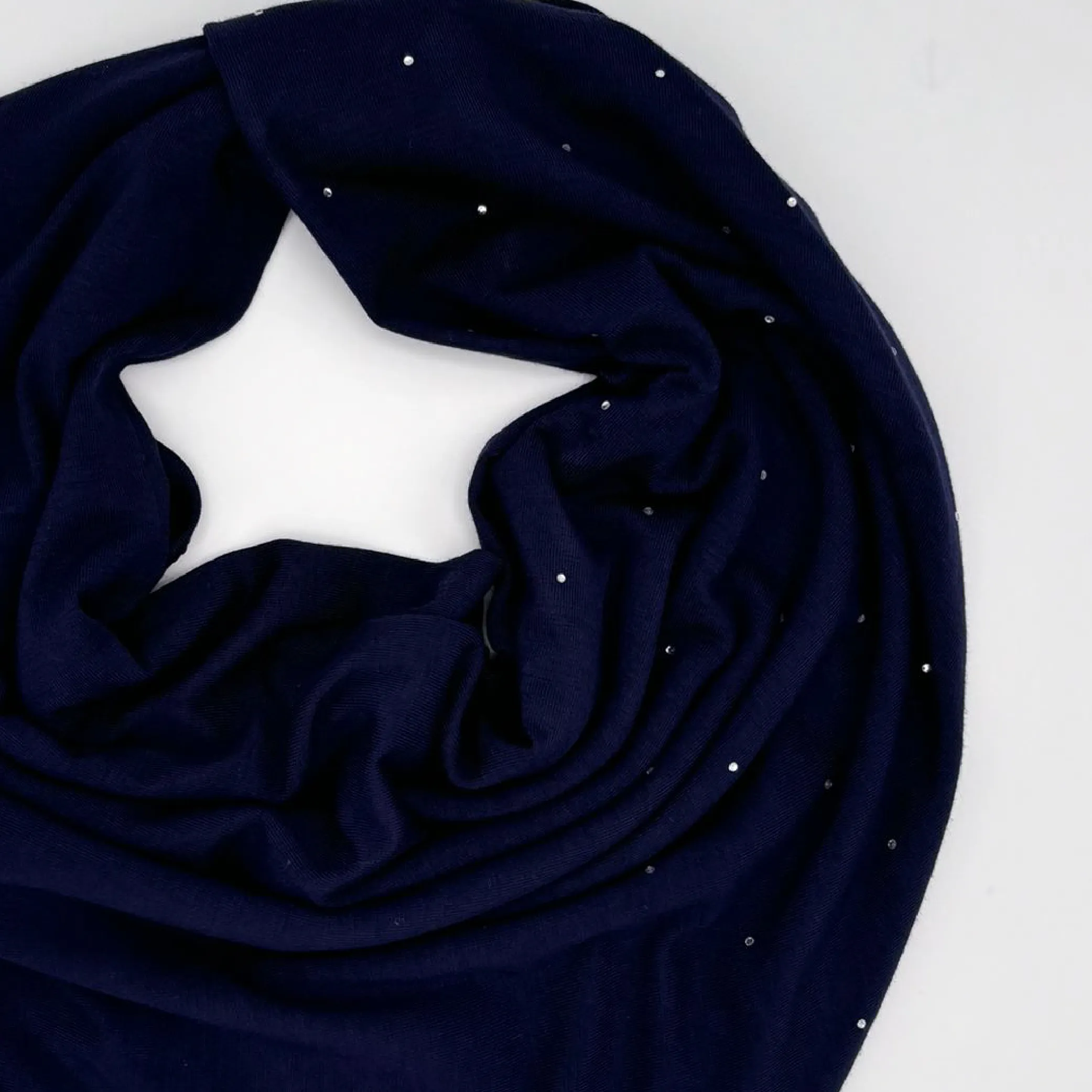 Dark Blue Crystal Triangle Shawl 1 Dark Blue Crystal Triangle Shawl 1