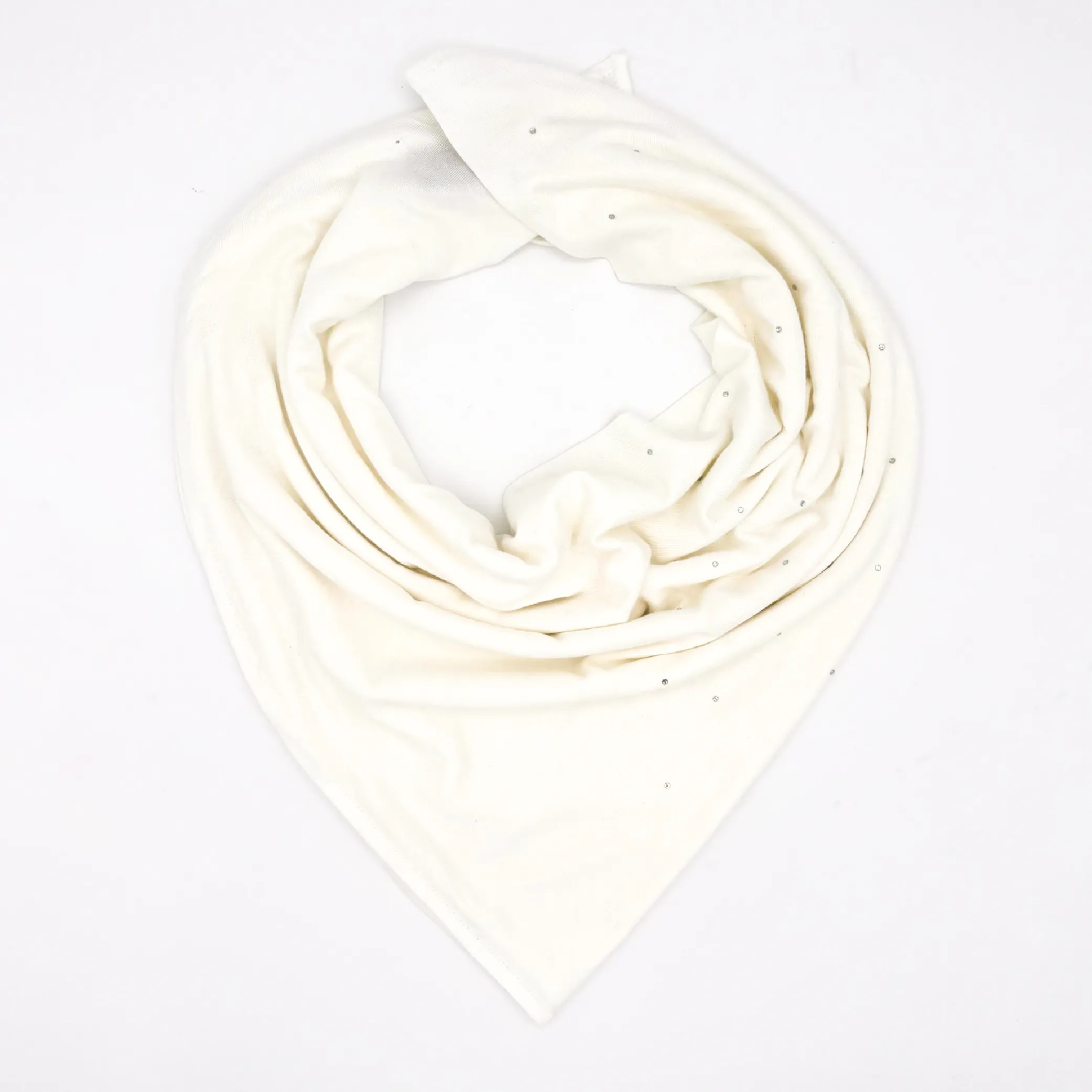 Ivory Crystal Shawl Ivory Crystal Triangle Shawl