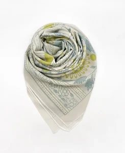 Whispers of Leaves Printed Hijab Shawl in USA