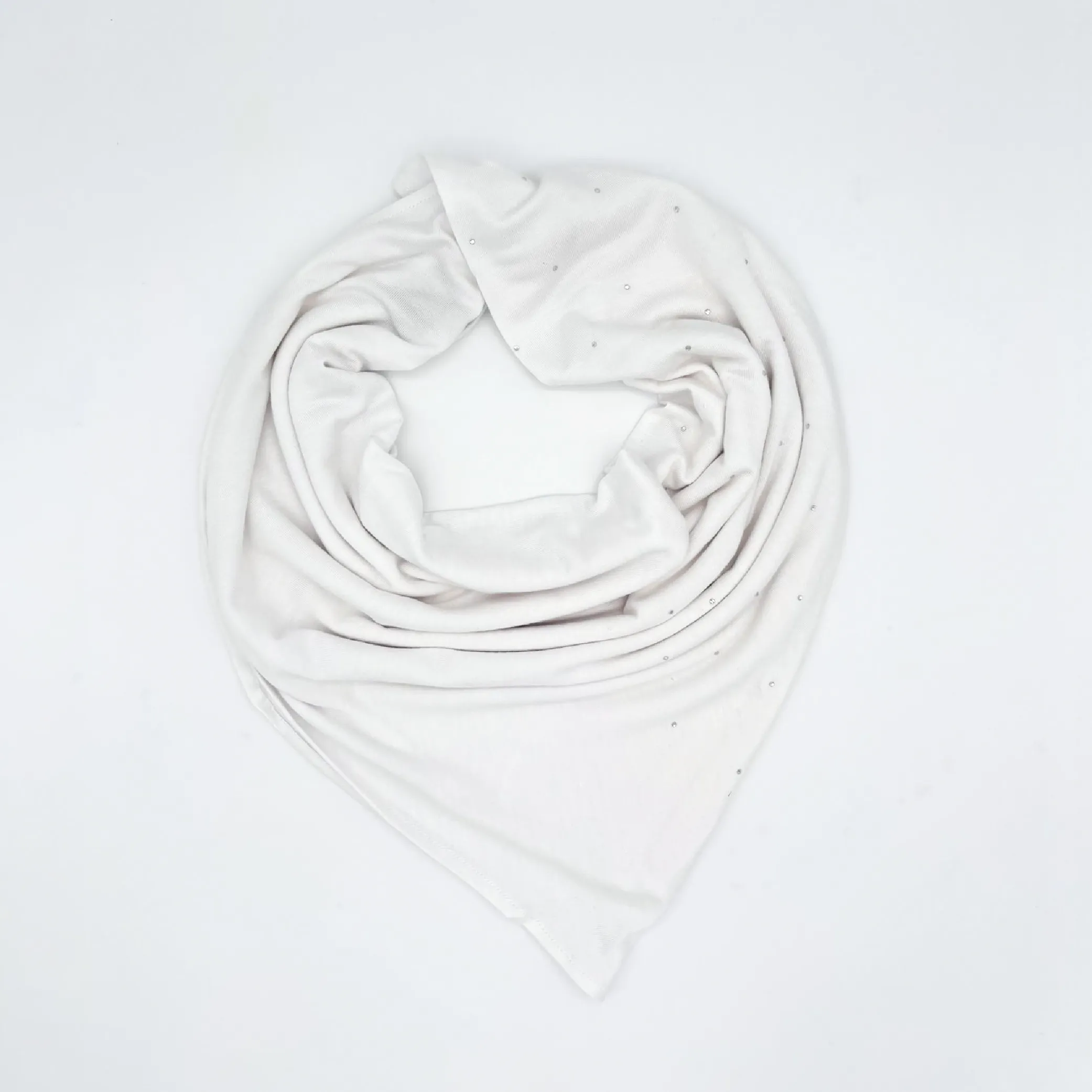 White Crystal Triangle Shawl 1 White Crystal Triangle Shawl