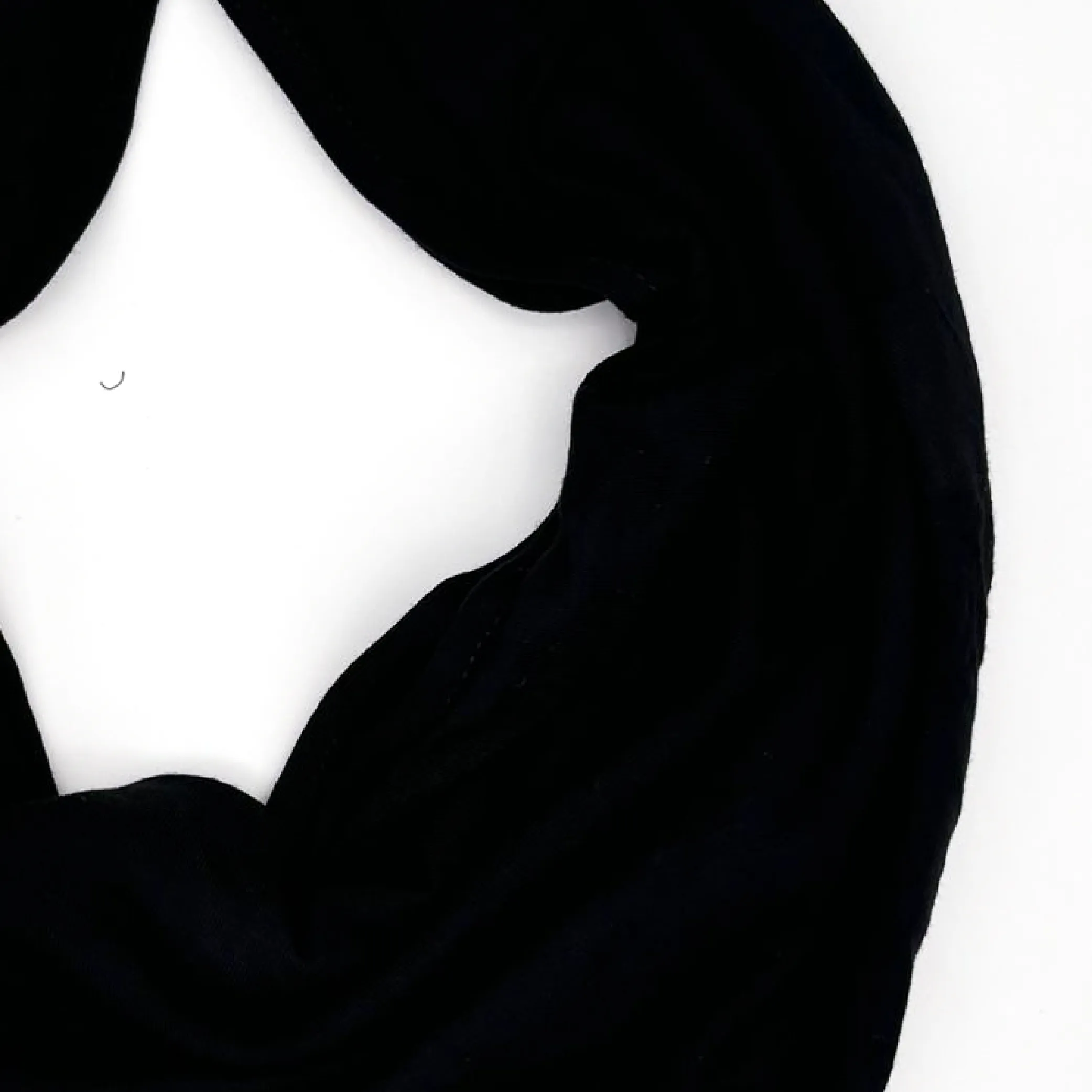 Plain Black Triangle Shawl Plain Black Triangle Shawl