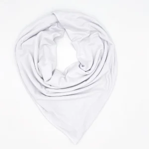 Plain White Triangle Shawl