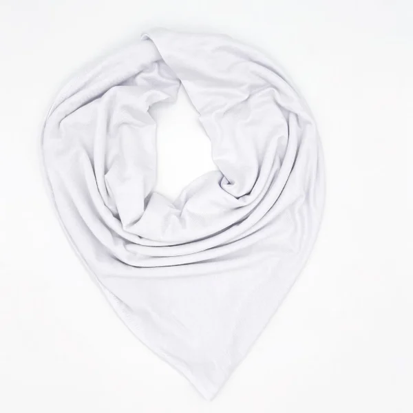 Plain White Triangle Shawl