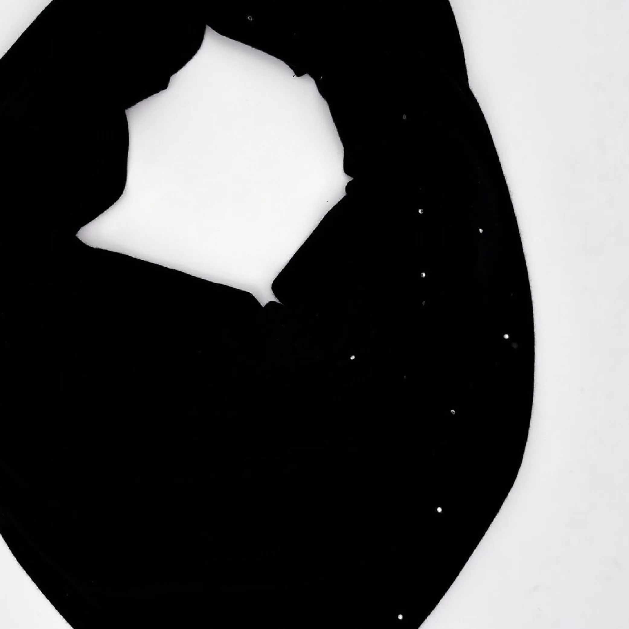 Black Crystal Triangle Shawl Black Crystal Triangle Shawl