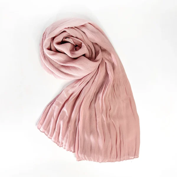 Blush Pink Cascade Light Chiffon Hijab