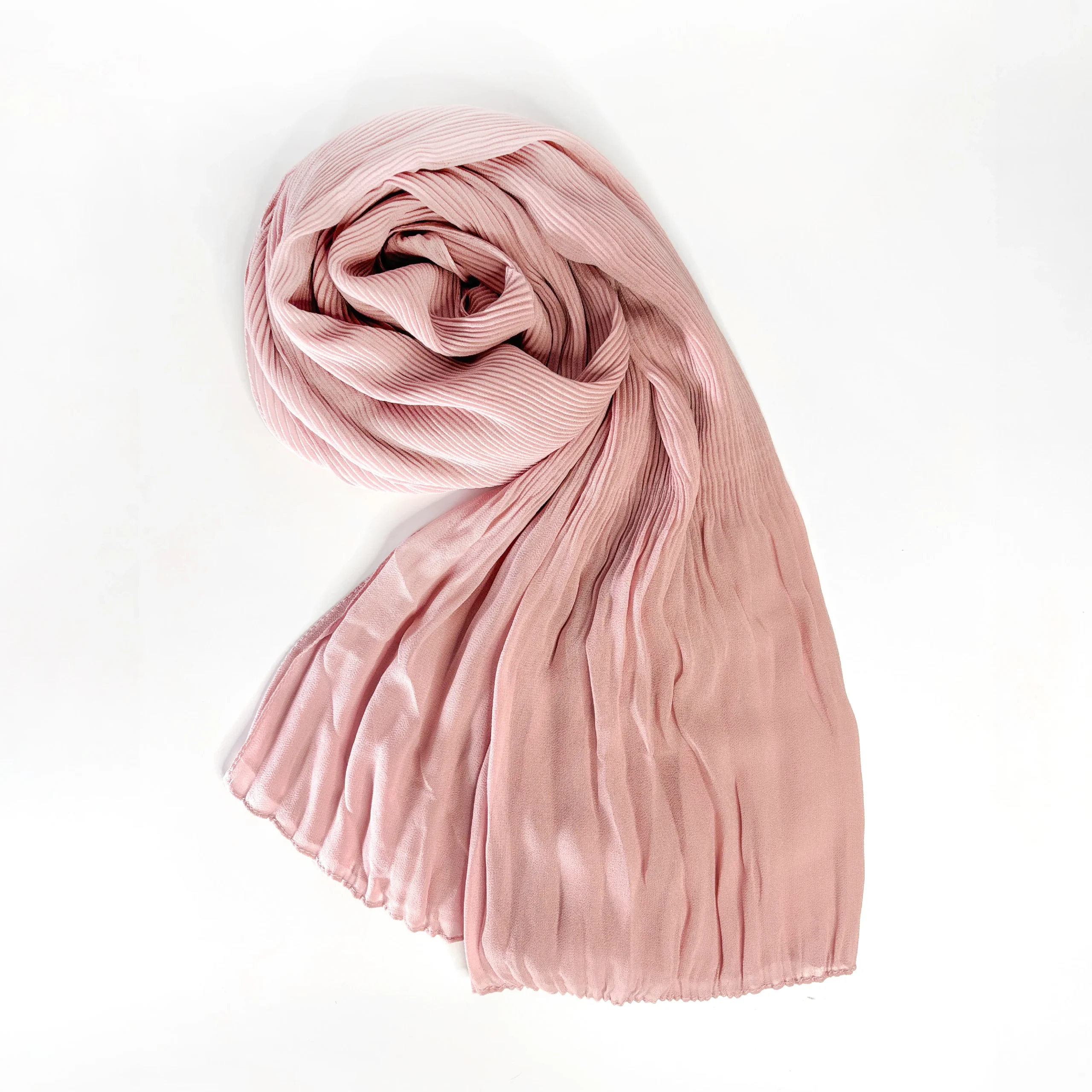 Blush Pink Cascade Light Chiffon Hijab (2) Blush Pink Cascade Light Chiffon Hijab