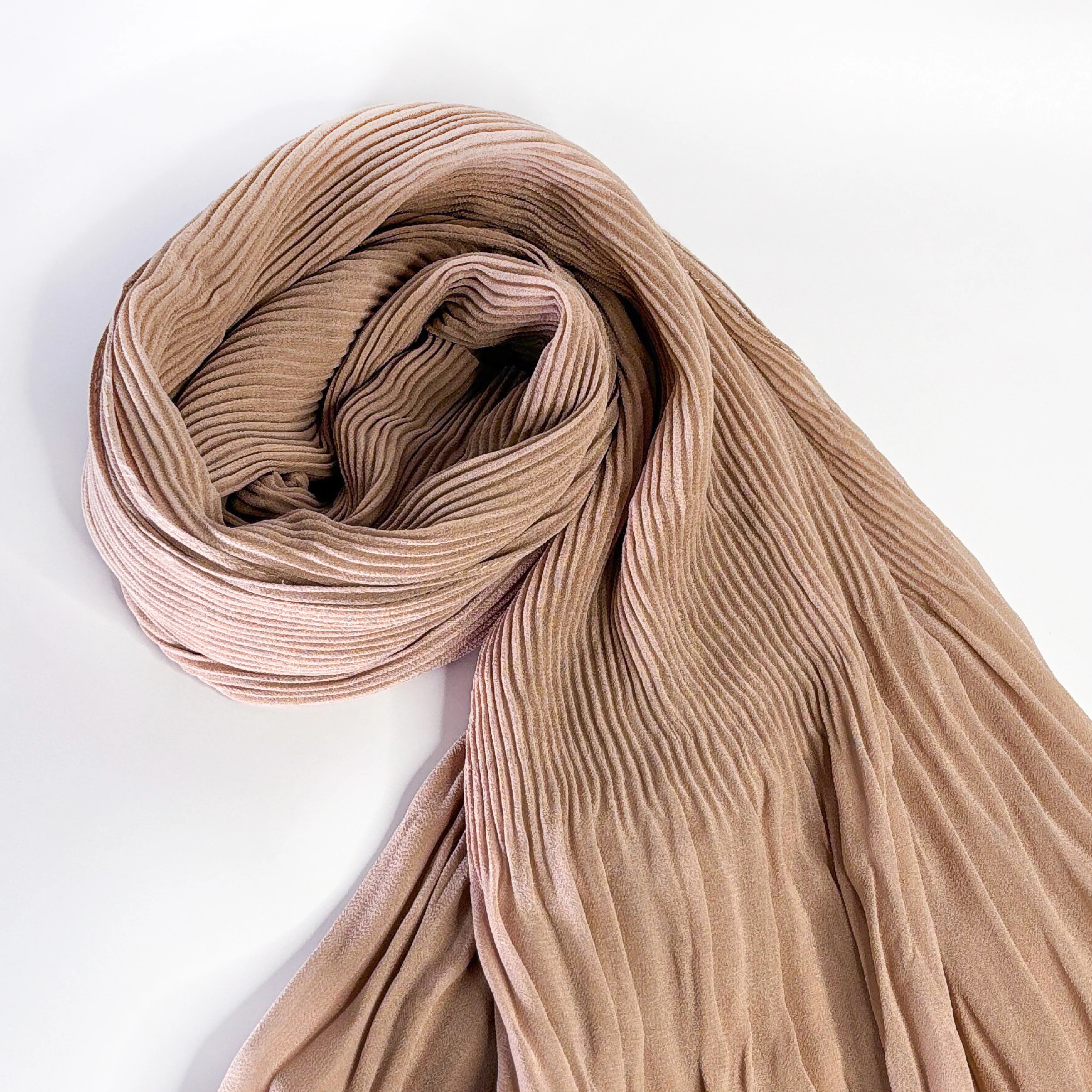 Dark Nude Cascade Light Chiffon Hijab