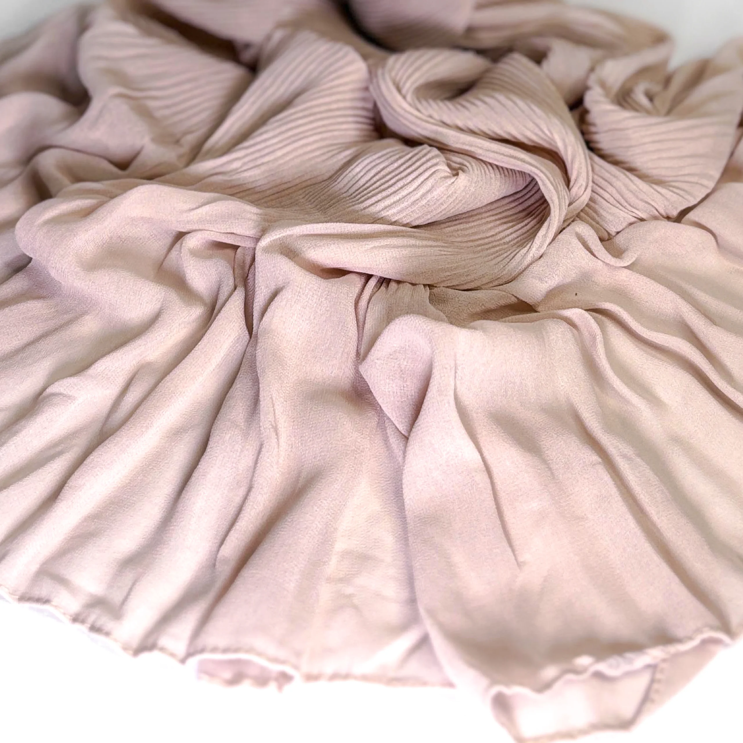 Light Nude Cascade Light Chiffon Hijab (4) Light Nude Cascade Light Chiffon Hijab