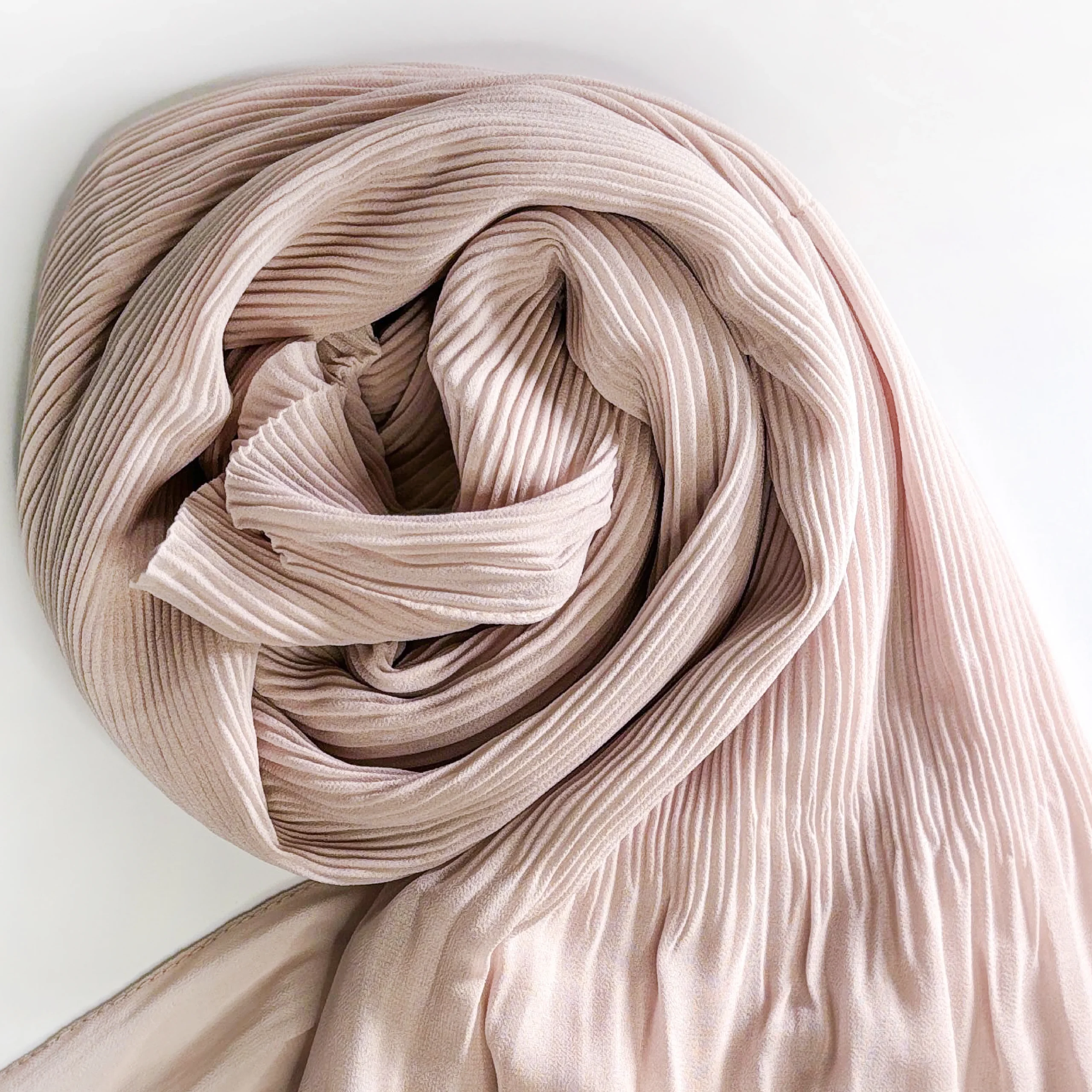 Light Nude Cascade Light Chiffon Hijab Light Nude Cascade Light Chiffon Hijab