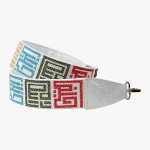 Palestine cities Colored-Ivory background Embroidered Belt