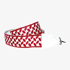 Hatta Red-White Background Embroidered Belt