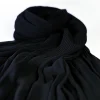 Pleat Black Cascade Light Chiffon Hijab