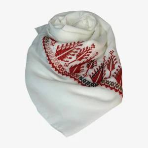 Red Embroidered Hijab Cypress Grace