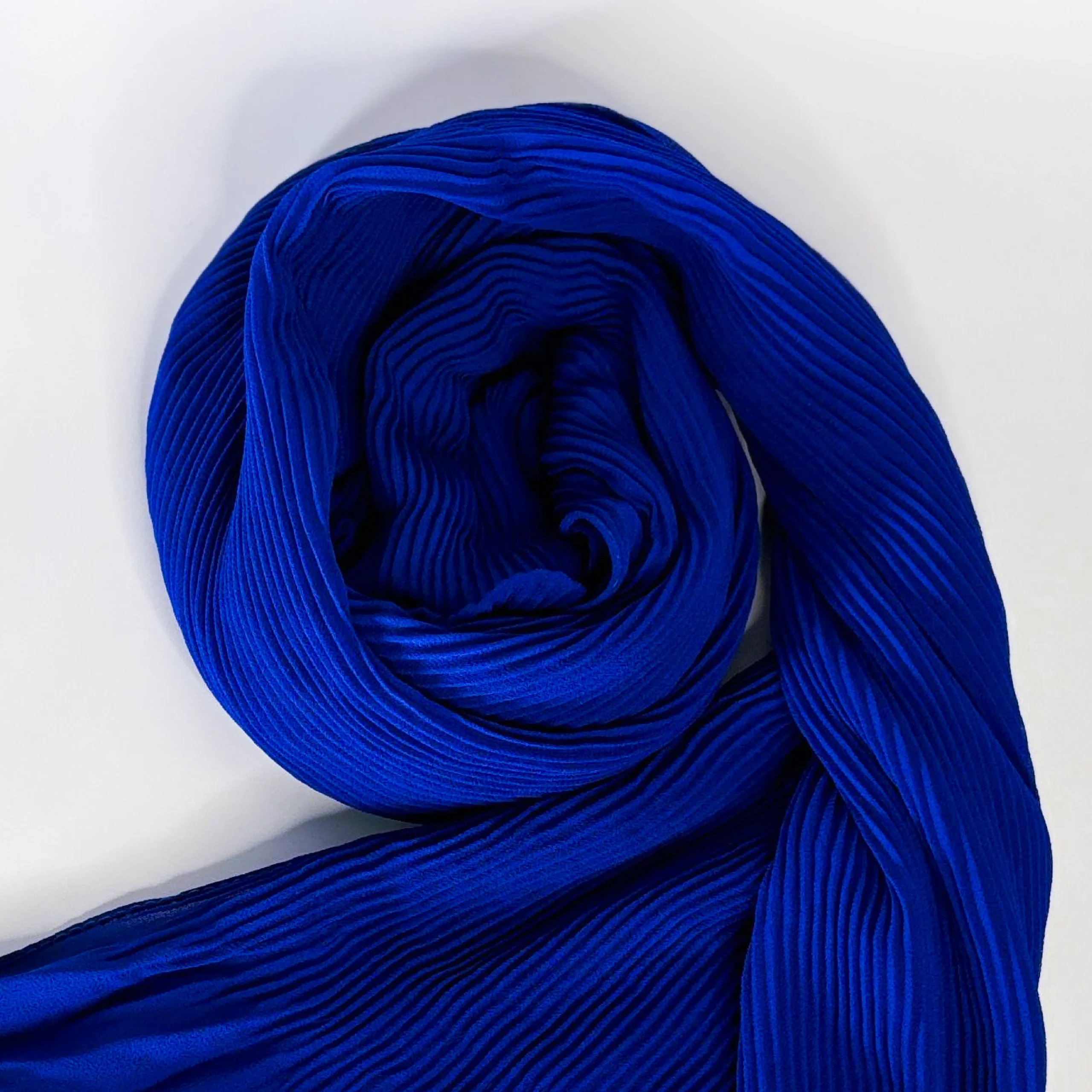 Royal Blue Cascade Light Chiffon Hijab Royal Blue Cascade Light Chiffon Hijab