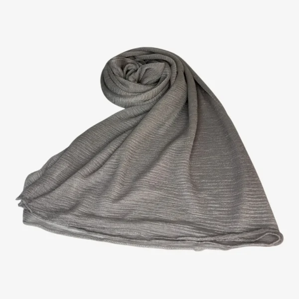 Silver Gray Premium Kashmir Hijab