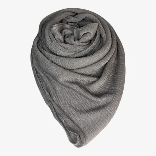 Silver Gray Premium Kashmir Hijab