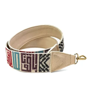 Arabian Art Embroidered Belt - Beige Base (باقون)