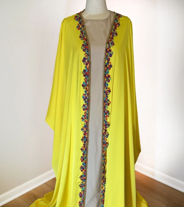 Yellow Ramadan Abaya